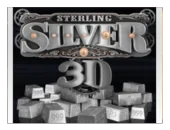 Sterling Silver 3D logo